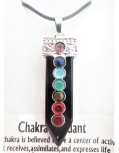Chakra Black Onyx Pendant