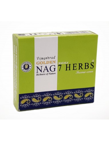 Golden Nag Seven Herbs - Incense cones