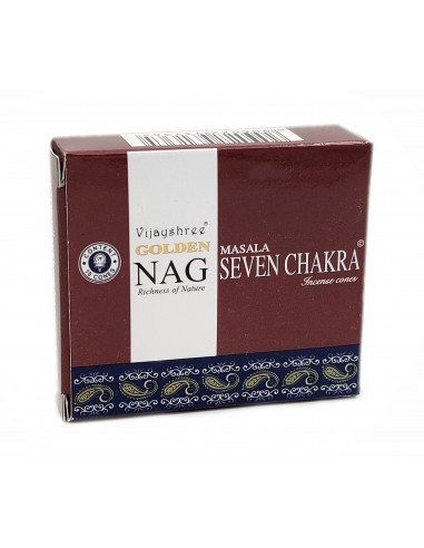 Golden Nag Seven Chakra - Incense cones