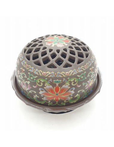 Luxury Resin Burner - Brown with Red...