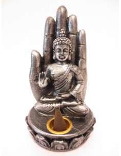 Brucia bastoncini e coni d'incenso - Buddha con mano