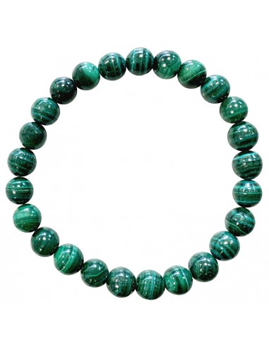 Braccialetto elastico in Malachite