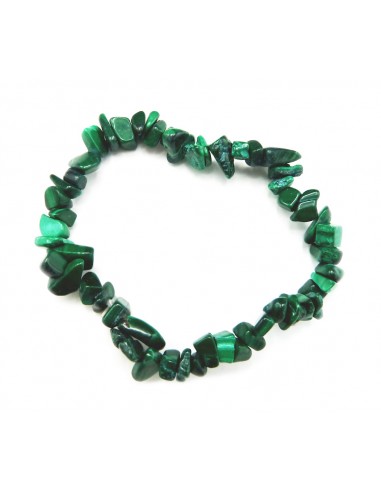 Braccialetto elastico Malachite - chips