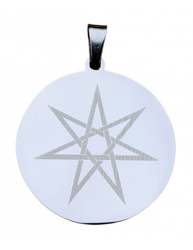 7 Point Star - steel pendant