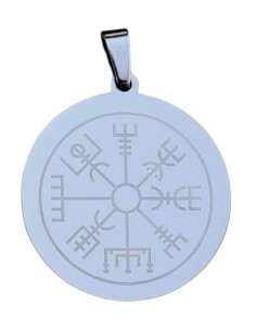 Vegvisir - steel pendant 2