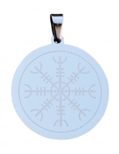 Ægishjalmur - ciondolo in acciaio 2