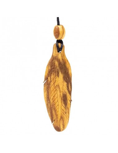 Palo Santo feather necklace small