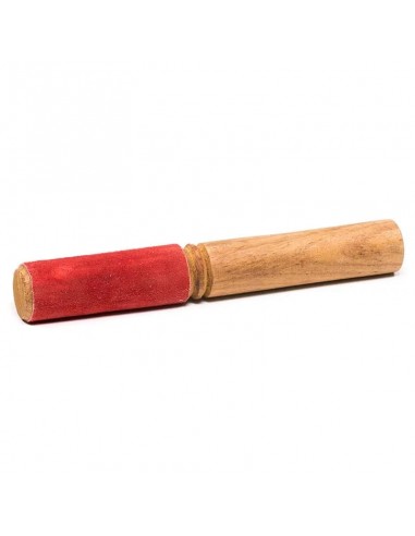 Singing bowl rubbing stick with suede...