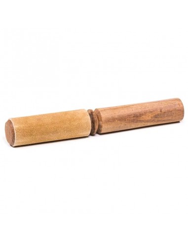 Singing bowl rubbing stick with suede...