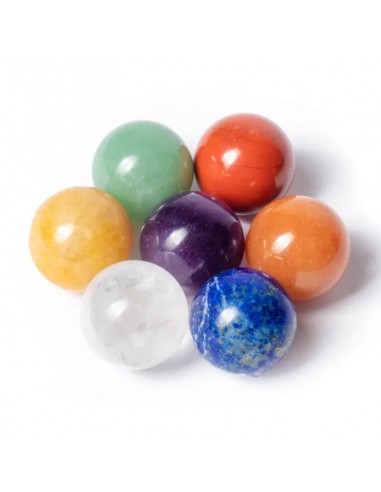 Feng shui 7 chakra gemstone spheres