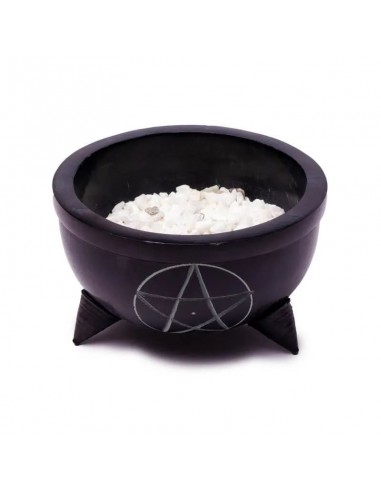 Incense bowl black soapstone...