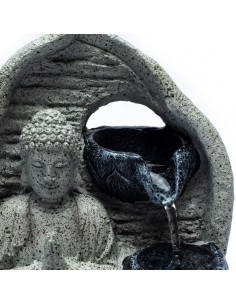 Buddha water fountain grey 2