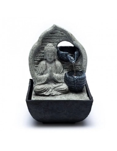 Buddha water fountain grey