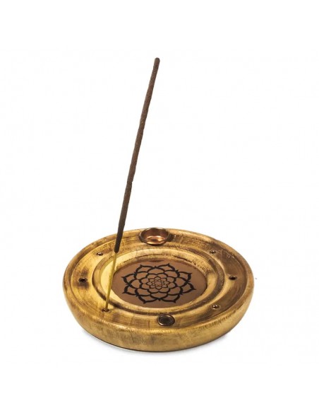 Bruciatore Incenso In Ghisa A Forma Di Loto, Nero 8,5 Cm, Con Coperchio, Per Aromaterapia E Decorazione