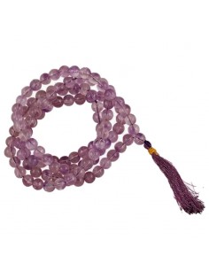 Collana Mala in Ametista 108 perle