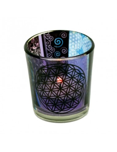 Candle light holder Flower of life