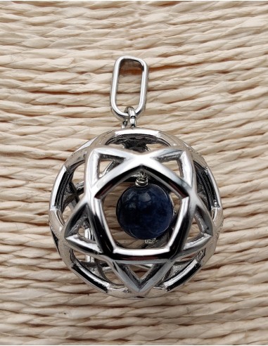 Pendant Pentasphere with an Sodalite...