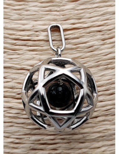 Pendant Pentasphere with a Black Onyx...