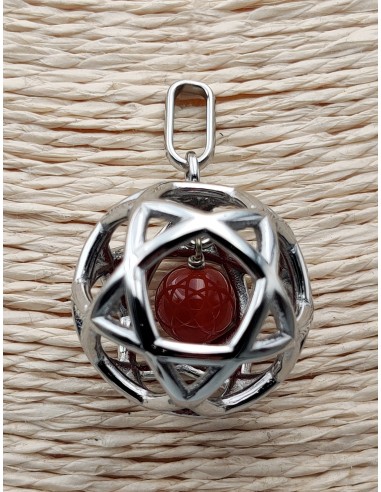 Pendant Pentasphere with a Carnelian...