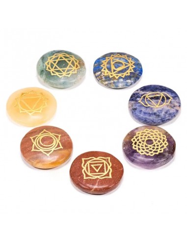 SET 7 Chakra Symbols circular flat...