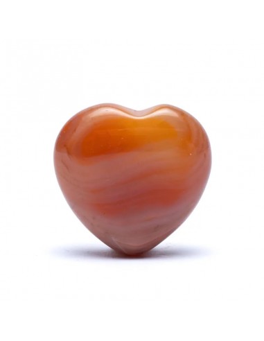 Carnelian heart worry stones