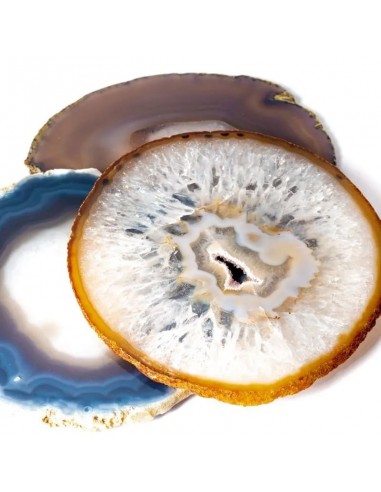 Thin agate slice natural