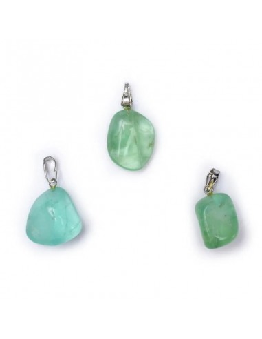 Green fluorite gemstone pendant pin...