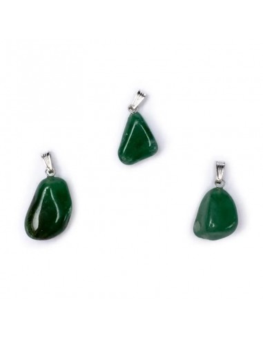 Green aventurine gemstone pendant pin...