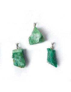 Jadeite rough gemstone pendant