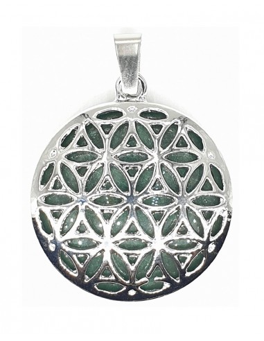 Flower of Life pendant with Green...