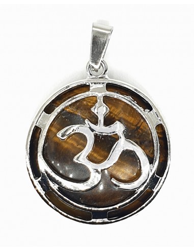 Ohm pendant with Tiger eye