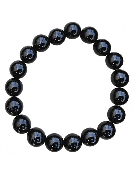 Braccialetto elastico in Onice nera