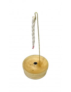 Porta incenso in legno per incenso a corda