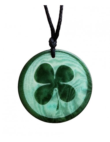 Four-leaf clover - Plant Ivory Pendant