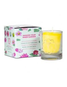 Candela votiva profumata 3° Chakra Manipura in confezione regalo 2