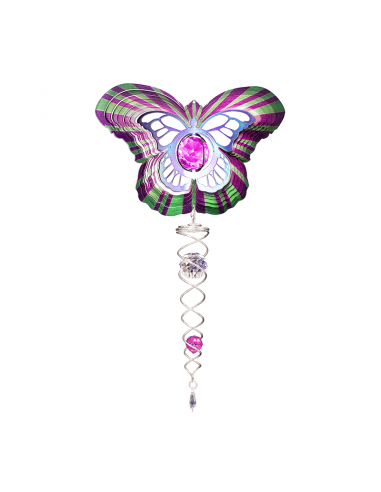 Crystal Butterfly Purple - Wind...