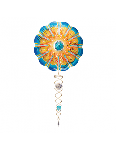 Crystal Sun Aqua - Wind Spinner Combo