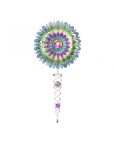 Flower Gazing Ball - Wind Spinner Combo