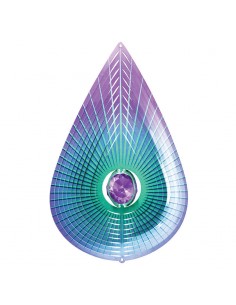 Teardrop Crystal Purple -...