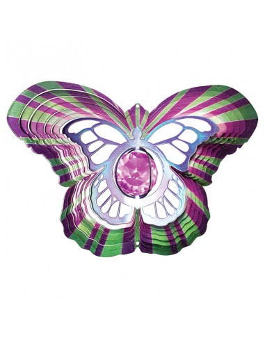 Crystal Butterfly - Wind Spinner