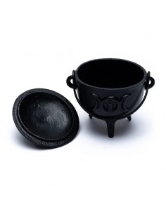 Cauldron sun & moon cast iron 2
