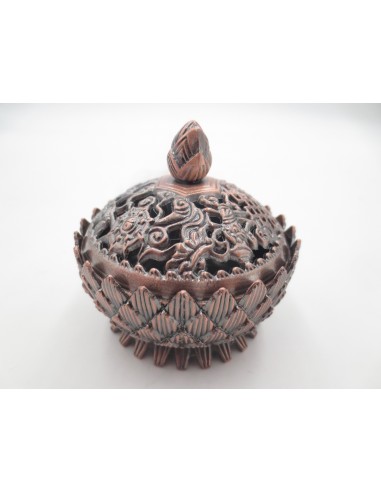 Incense burner Lotus brass