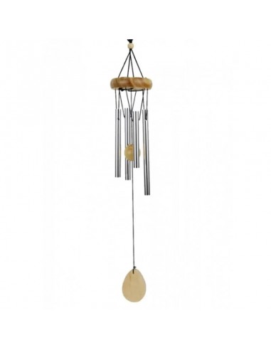 Windchime four chimes with natural wood