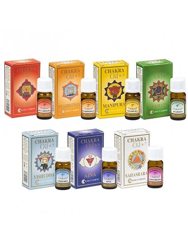 Set of 7 Essential chakra oils