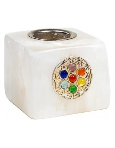 Candle holder selenite...