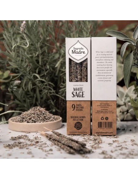 Salvia Bianca - Bastoncini d'incenso alle erbe Sagrada Madre