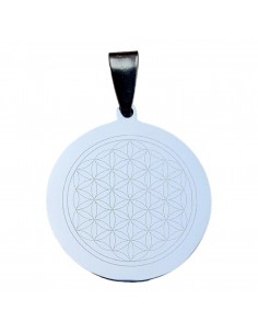 Flower of Life - steel pendant 2