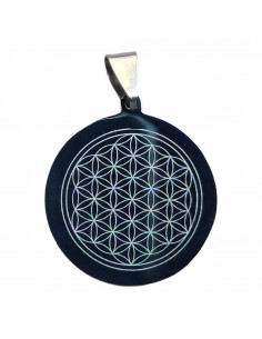 Flower of Life - steel pendant