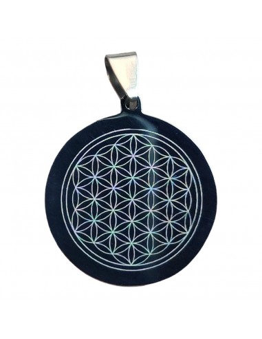 Flower of Life - steel pendant