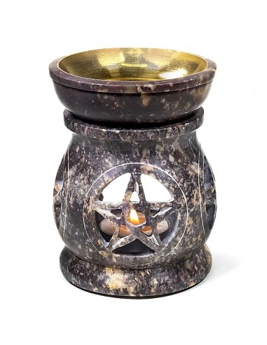 Oil burner Pentacle soapstone